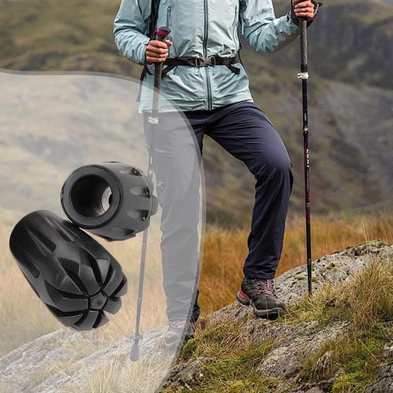 Inscool 6Pcs Replacement Cane Tips - Walking Sticks Accessories, Fit Most Trekking & Hiking Poles - Image 5